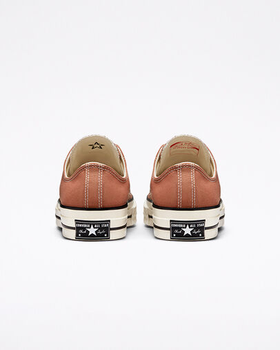 Chuck 70 Vintage Canvas Mineral Clay/Egret/Black, Heel View