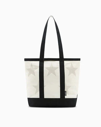 Five Star Canvas Tote Bag Egret, Front View