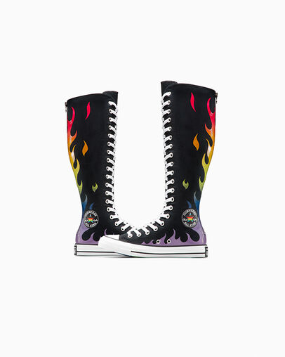 Chuck Taylor All Star XXHi Pride Noir/Fuchsia chaos/Confiture violette, Detail Angle View