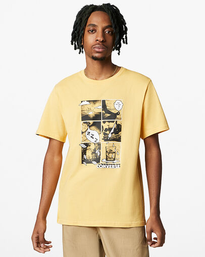 Comic Graphic T-Shirt Cyber Mango, Front View