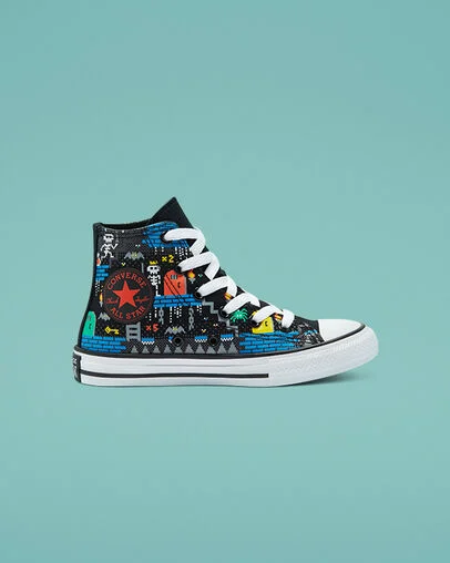 Chuck Taylor All Star Gamer Black/Bright Poppy, Outer Side View