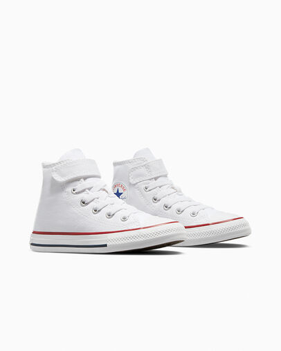 Chuck Taylor All Star Easy-On White/White/Natural, Top and Side View