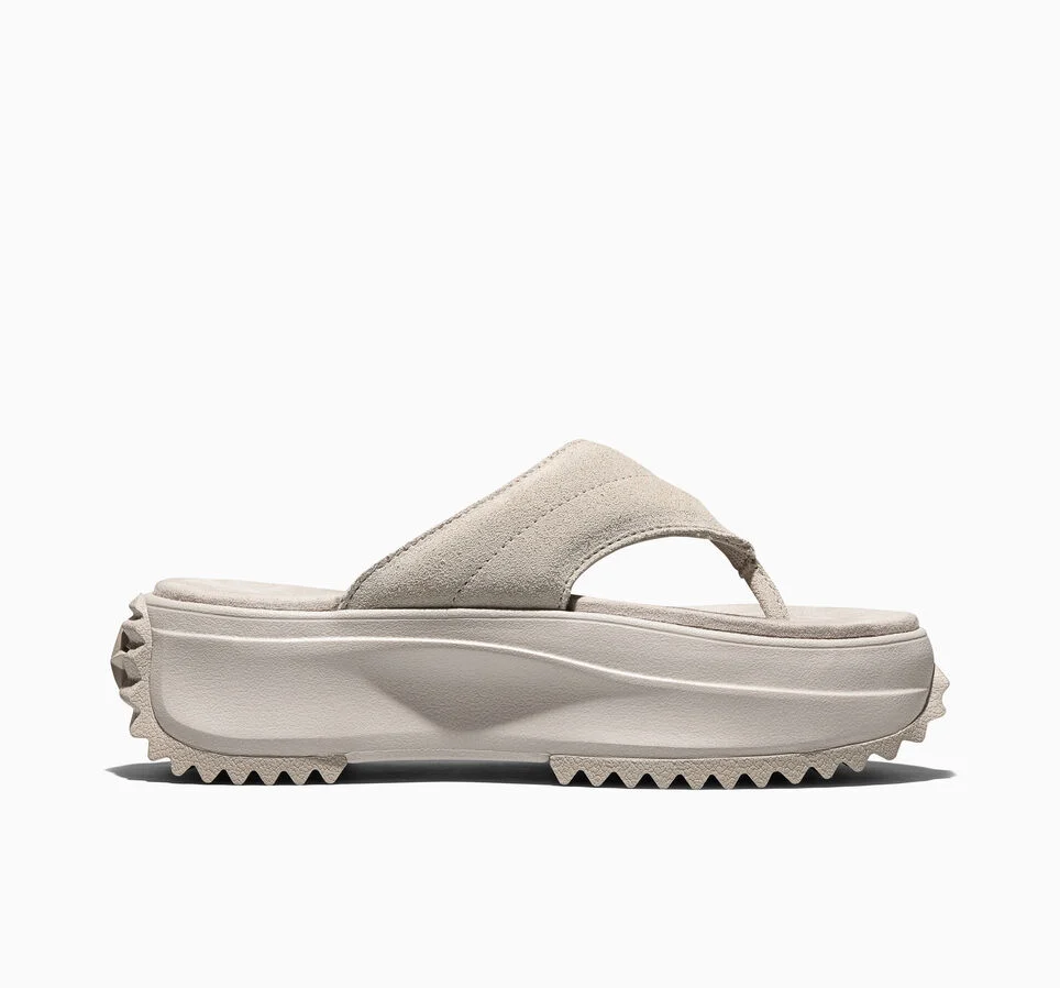 Run Star Sandal Platform Suede Papyrus/Papyrus/Papyrus