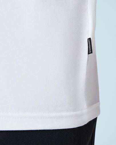 Chuck Modern Crew Short Sleeve Tee White, Detail View