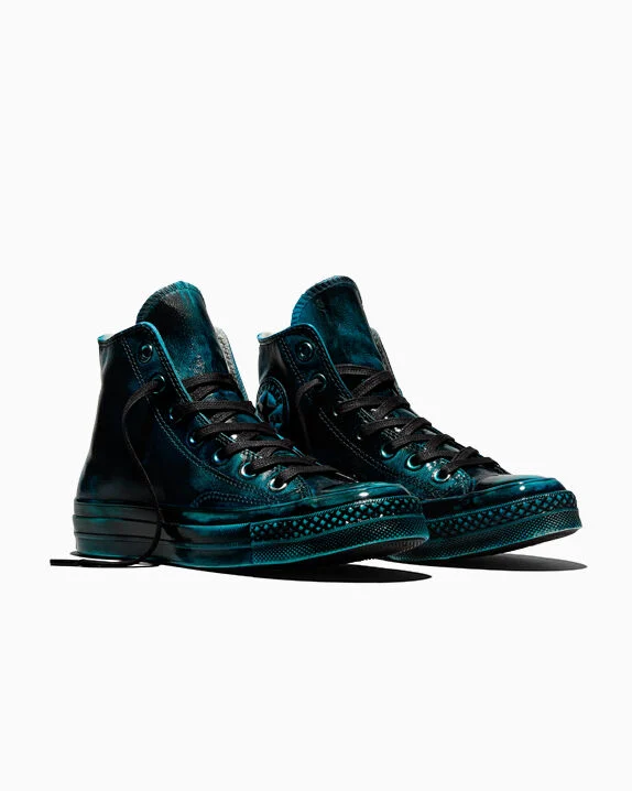 Chuck 70 Glossy Leather Blue Black
