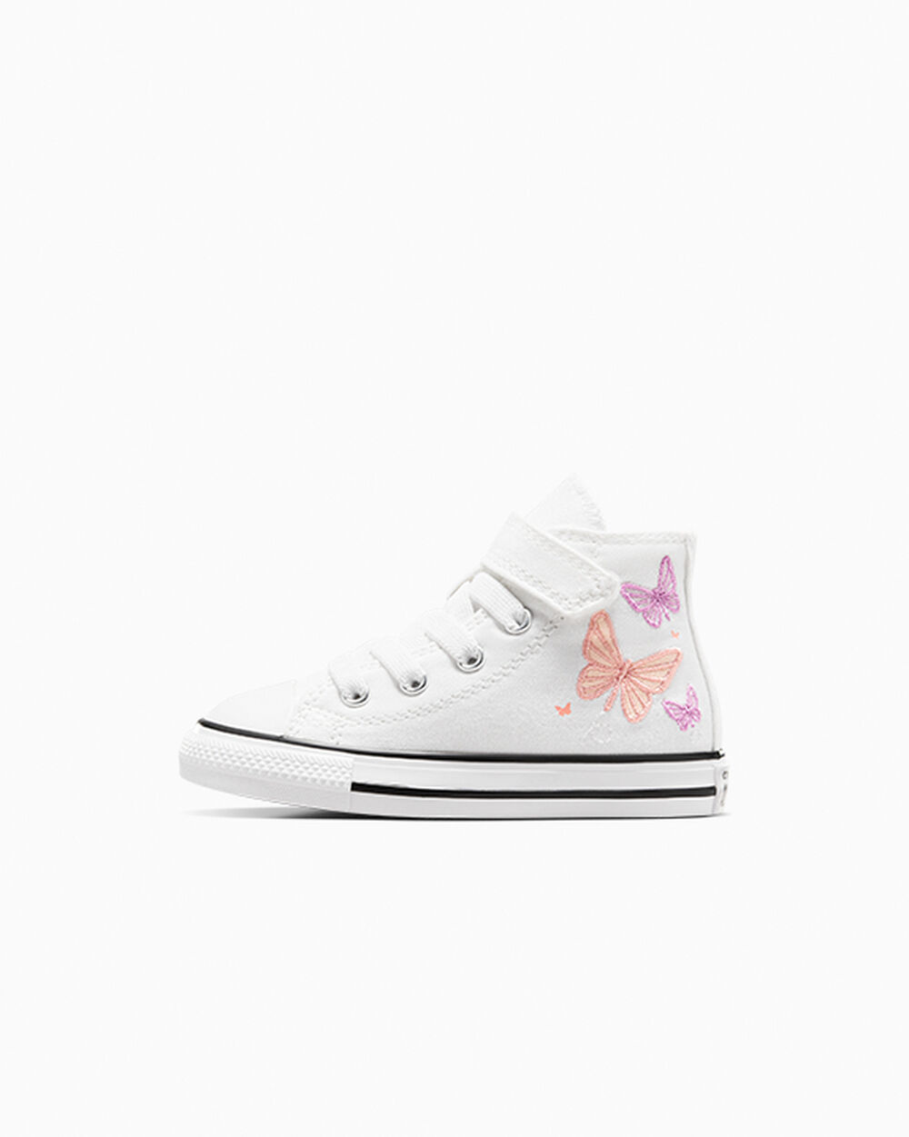 Converse All star sneaker wit/pink phase/grape fizz
