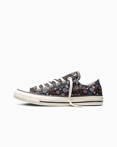 Chuck Taylor All Star Floral Accents Black/Egret/Cherry Balm, Inner Side View