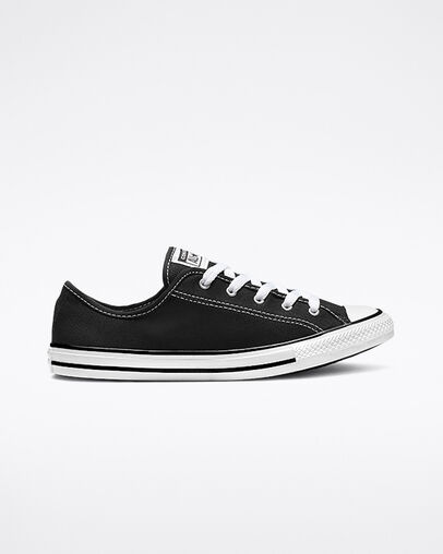 Chuck Taylor All Star Dainty Canvas Black/White/Black, Outer Side View