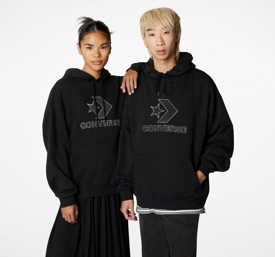 Converse Go-To Star Chevron Loose Fit Pullover Hoodie