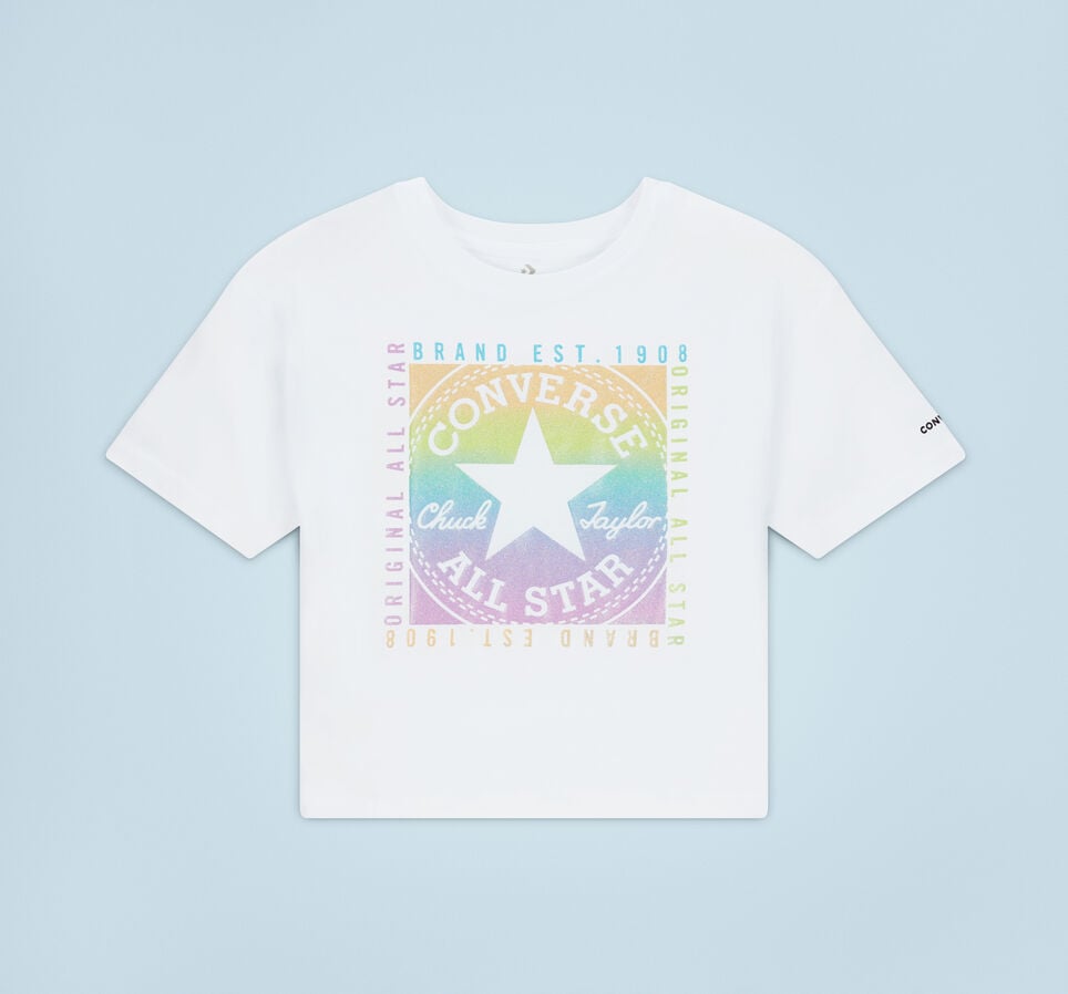 Glitter Chuck Taylor Patch Boxy T-Shirt