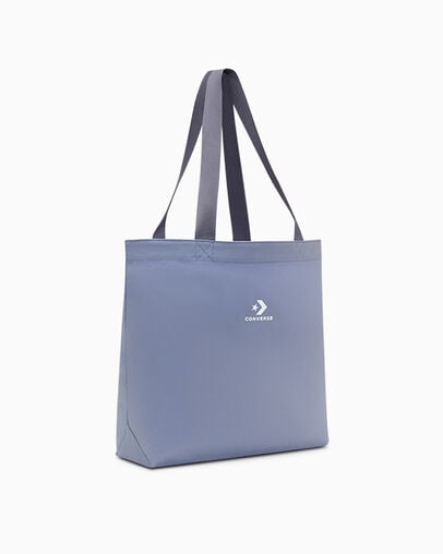 Star Chevron Canvas Tote Bag &Eacute;tain lilas/Lavande cendr&eacute;e, Back View