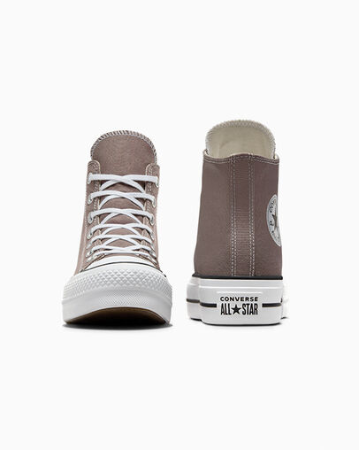 Chuck Taylor All Star Lift Platform Piedra pómez/Blanco/Negro, Heel View