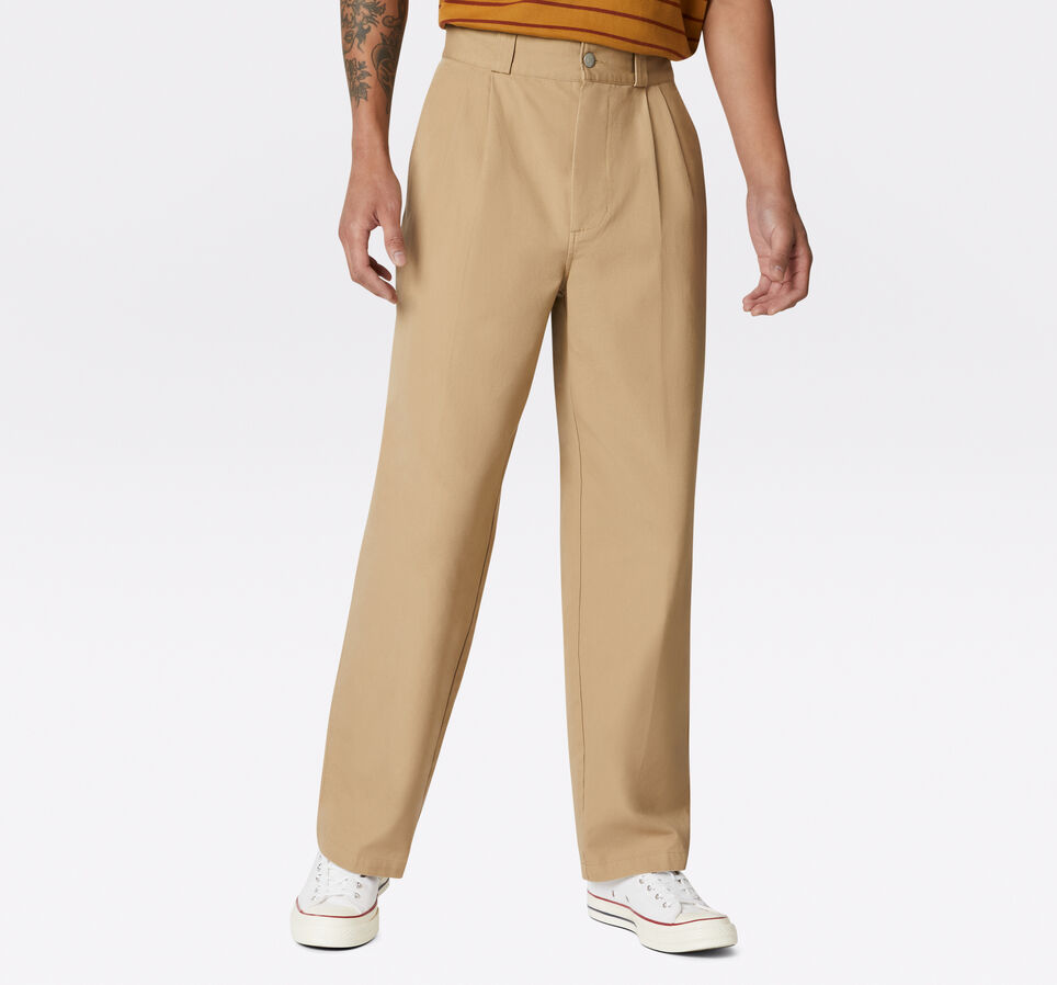 Double Pleat Chino Pant Mens .