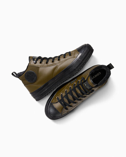 Chuck Taylor All Star Malden Street Water Repellant Boot Surplus Olive/Black, Angled View