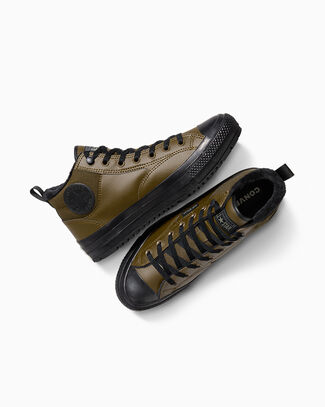 Converse Chuck Taylor All Star Malden Street Waterproof Boot Mid Shoe In Green, Size 10 - A14618C