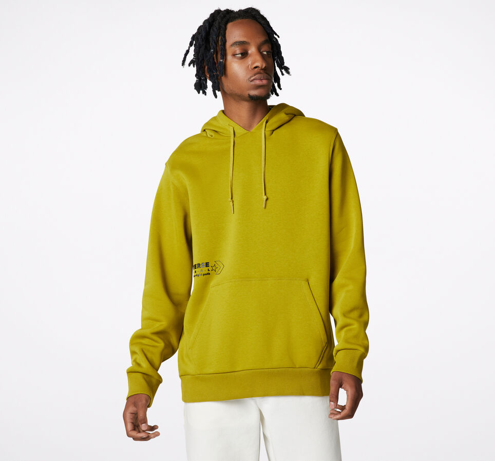 Free World Graphic Pullover Hoodie Moss