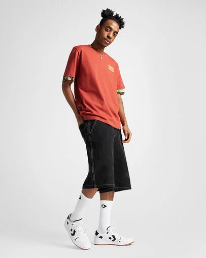 CONS AS-1 Pro Blanc/Noir/Blanc, On Foot Shot 1