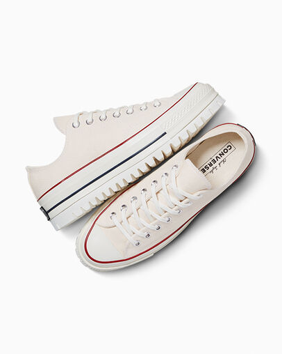 Chuck 70 Lugged Parchment Trek, Angled View