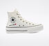 Love Thread Platform Chuck Taylor All Star Blanco vintage/Garza/Negro