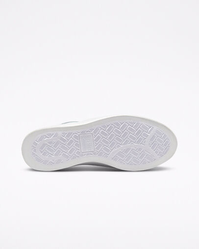 Pro Leather Lift Platform White/White/White, Outsole View