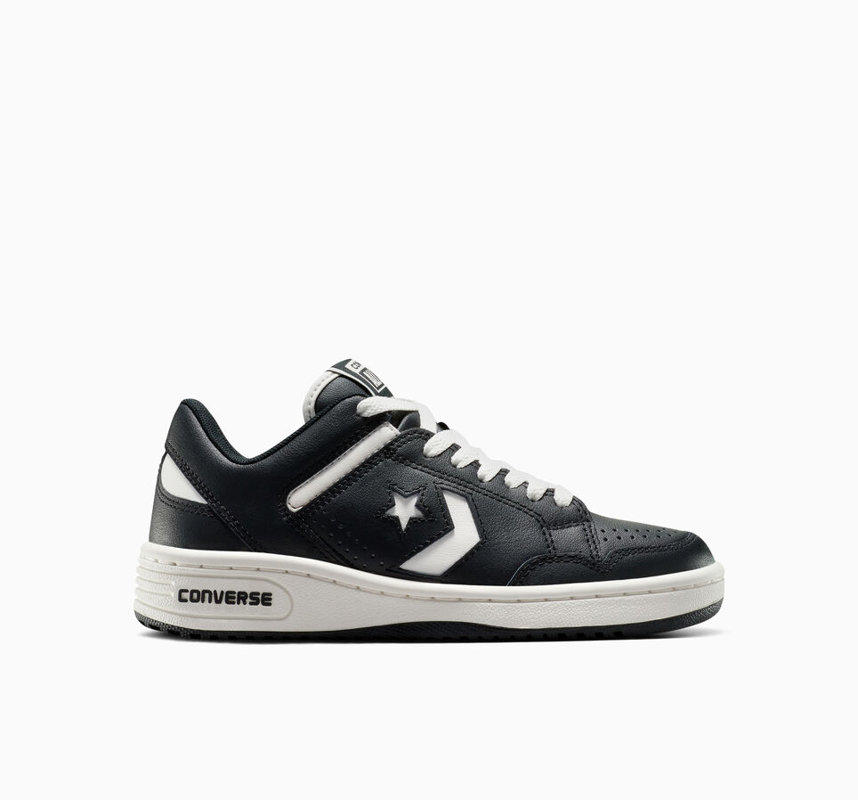 Converse Weapon Leather Noir/Blanc/Blanc vintage
