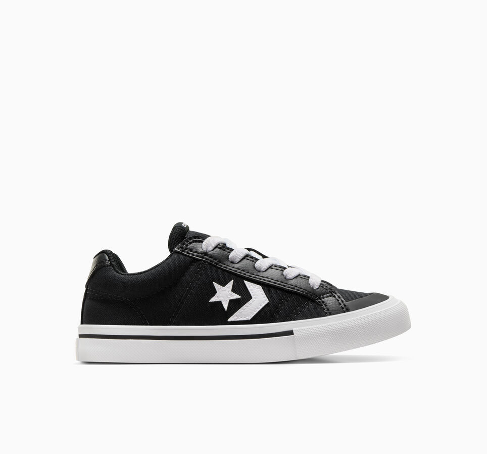 Converse Sport Casual Easy-On Canvas Zapatillas Corte Bajo para Hombres en Black/white, Talla EU 27 - A12625C