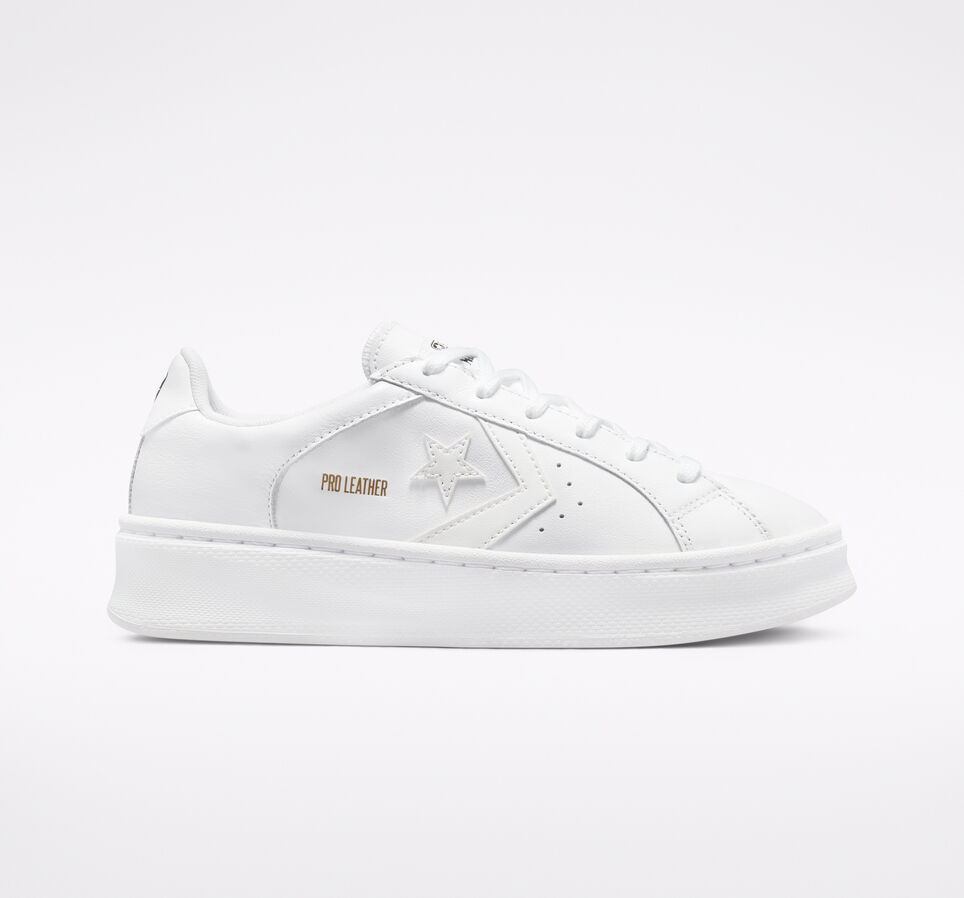 Pro Leather Lift Platform White/White/White