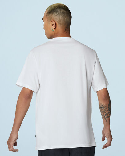 Chuck Modern Crew Short Sleeve Tee White, Back View