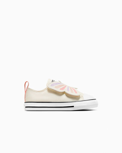 Chuck Taylor All Star Easy-On Butterflies Egret/Soft Peach/Pink Phase, Outer Side View