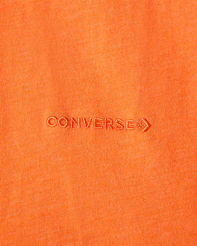 Converse Shapes Triangle Graphic T-Shirt Bright Poppy Heather, Detail View