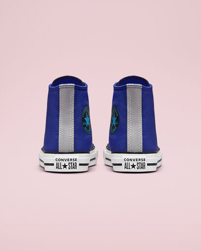 Chuck Taylor All Star Reflective Concord/Kinetic Blue/Black, Heel View