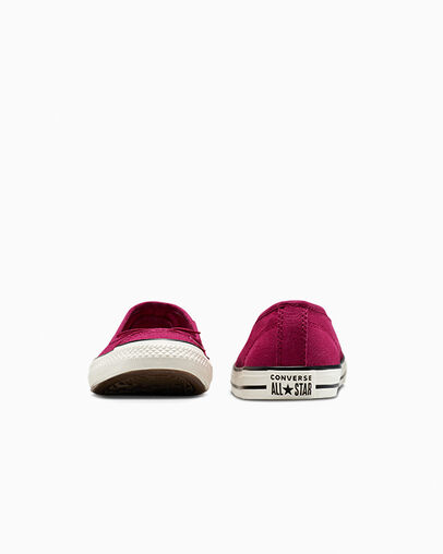 Chuck Taylor All Star Dainty Ballerina Sporty Berry/Egret/Black, Heel View