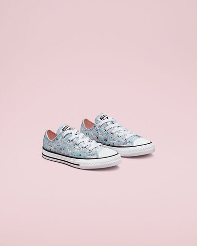 Chuck Taylor All Star Snowy Leopard Lt. Armory Blue/Storm Pink, Angled View