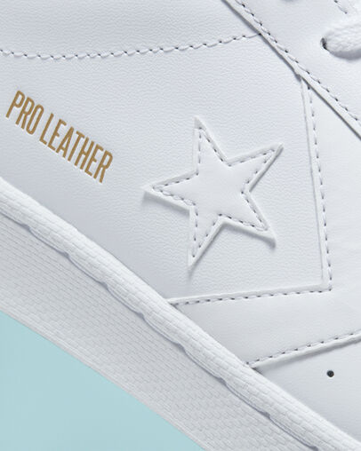 Pro Leather White/White/White, Detail Angle View