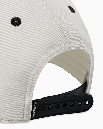 All Star Relaxed Baseball Cap Black/Egret, Back View