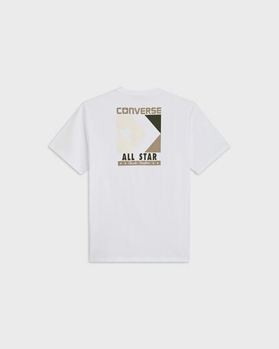 Timeless Boxed Chevron T-Shirt White 10A, Back View