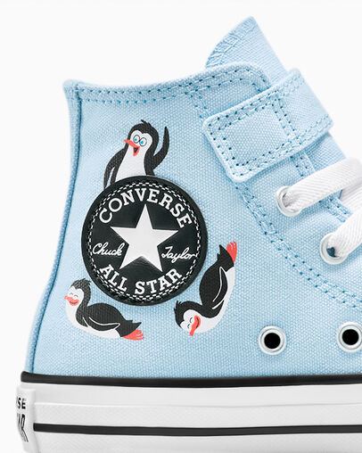 Chuck Taylor All Star Penguin Easy On Blue It/Black/White, Detail Angle View