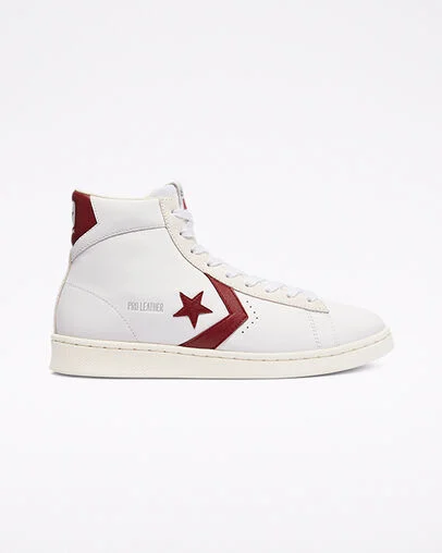 Pro Leather White/Team Red/Egret, Outer Side View