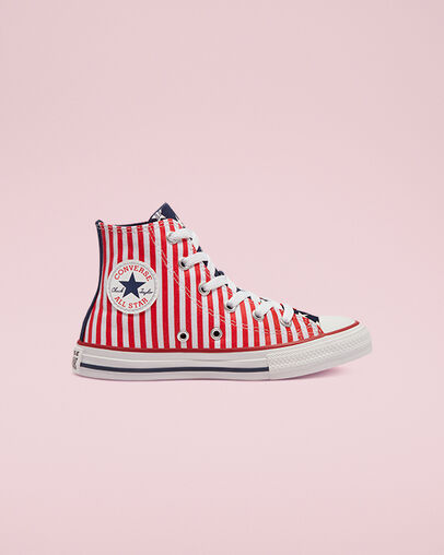 Chuck Taylor All Star Stars & Stripes Midnight Navy/University Red, Outer Side View