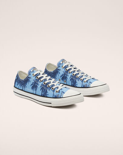 Chuck Taylor All Star Sunset Palms Blue/White/Black, Angled View