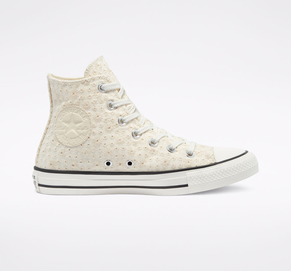 Canvas Broderie Chuck Taylor All Star Aigrette/Ivoire naturel/Noir