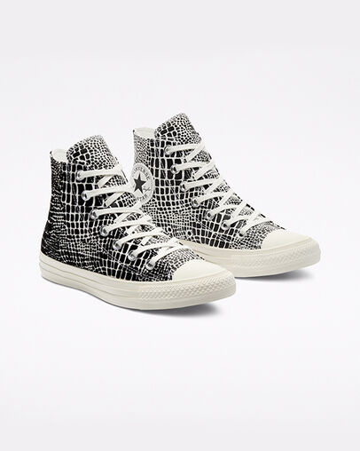 Chuck Taylor All Star Digital Daze Egret/Black/Egret, Angled View