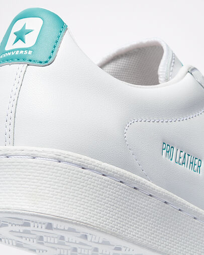 Pro Leather Blanc/Turquoise outremer/Blanc, Detail Angle View