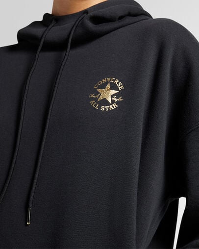 All Star Shine Hoodie Dress Converse Black, Detail View