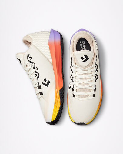 All Star BB Jet Gradient Egret/Desert Sand/Storm Wind, Top and Side View