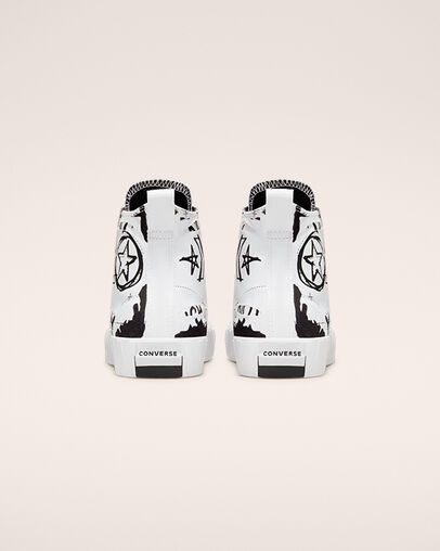 UNT1TL3D Script White/White/Black, Heel View