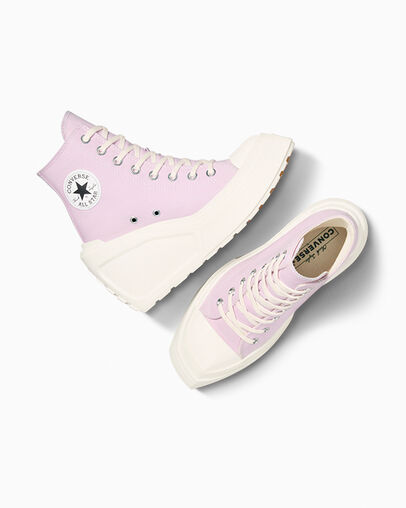 Chuck 70 De Luxe Wedge Polvo de estrellas lila/Garza/Negro, Angled View