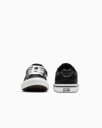Converse Sport Casual Black/White/Black, Heel View