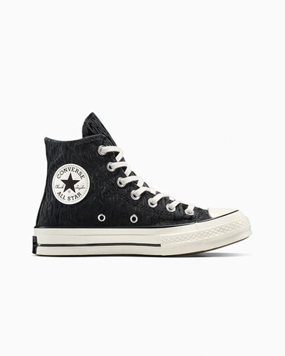 Chuck 70 Satin Leopard Black/Egret/Total Eclipse, Outer Side View