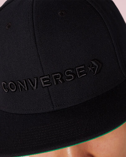 Casquette Snapback avec logo Noir Converse, Detail View